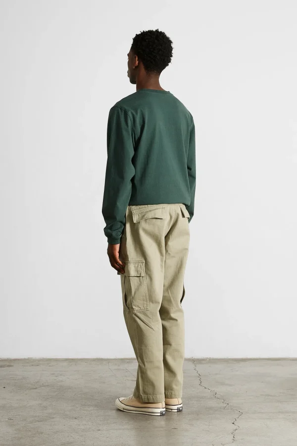 Clearance Edmmond Studios Puff Ls Plain Dk Green