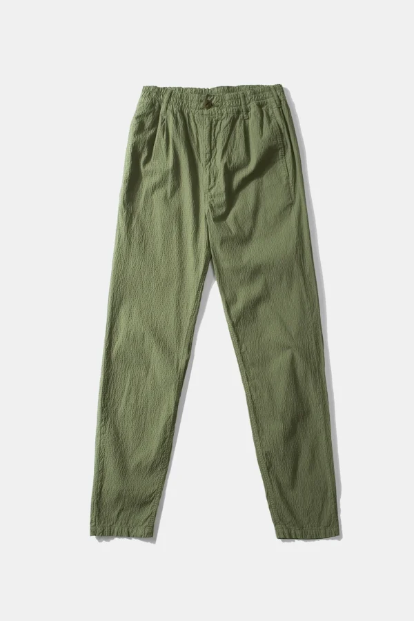 Cheap Edmmond Studios Seersucker Pants Plain Khaki