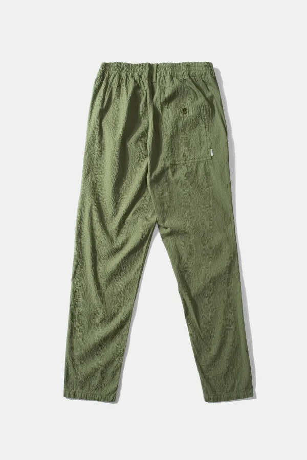 Cheap Edmmond Studios Seersucker Pants Plain Khaki