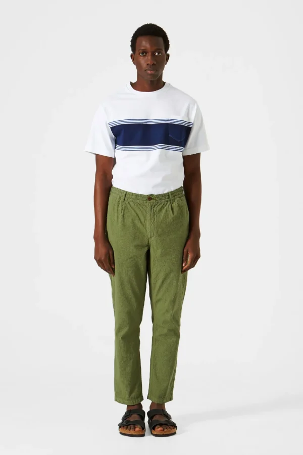 Cheap Edmmond Studios Seersucker Pants Plain Khaki