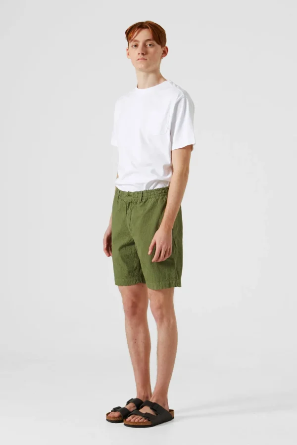 Clearance Edmmond Studios Seersucker Plain Khaki