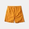 Flash Sale Edmmond Studios Seersucker Shorts Plain Mustard