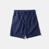 Best Edmmond Studios Seersucker Shorts Plain Navy