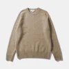 Shop Edmmond Studios Shetland Sweater Plain Beige