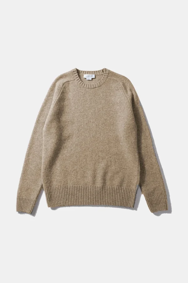 Shop Edmmond Studios Shetland Sweater Plain Beige