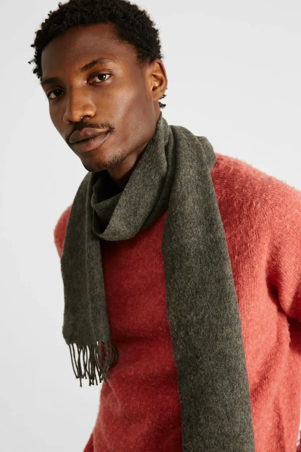 Fashion Edmmond Studios Shetland Sweater Plain Salmon