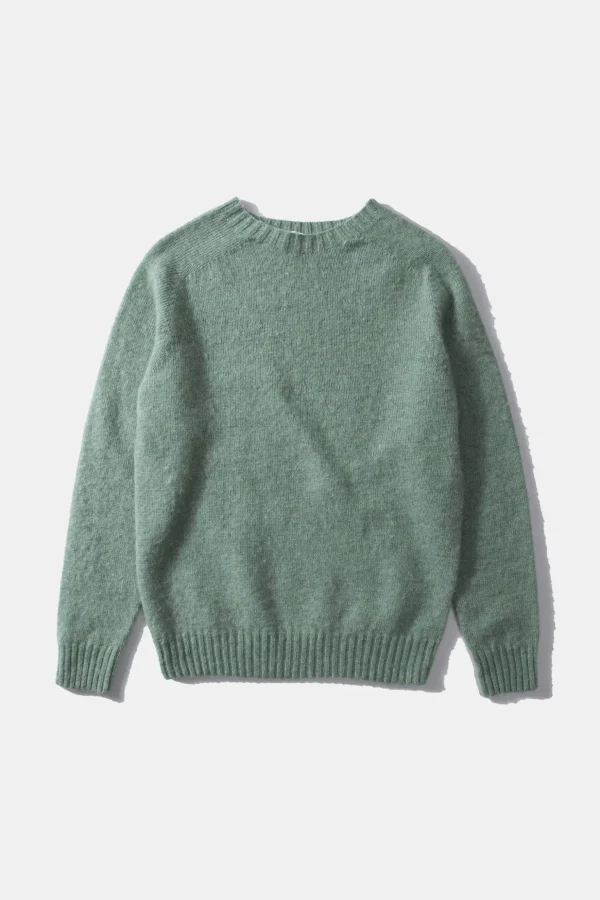 Online Edmmond Studios Shetland Sweater Plain Turquoise