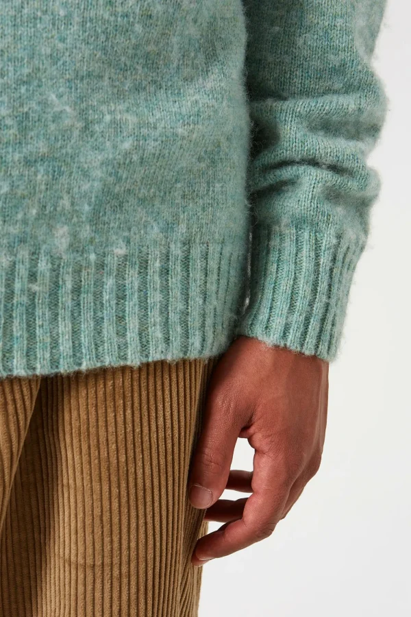 Online Edmmond Studios Shetland Sweater Plain Turquoise