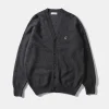 Shop Edmmond Studios Special Duck Cardigan Plain Grey