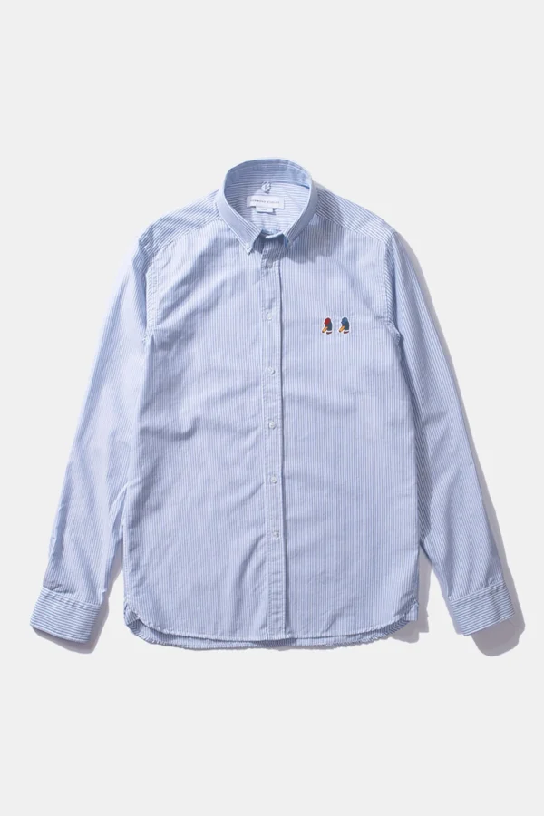 Clearance Edmmond Studios Special Duck Shirt Plain Blue