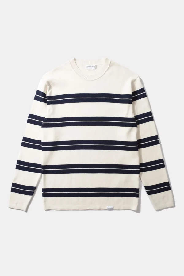 Best Edmmond Studios Striped Sweater Plain Beige
