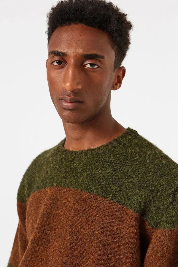 Best Edmmond Studios Stripes Sweater Plain Green