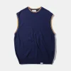 Best Sale Edmmond Studios Sunset Vest Plain Navy