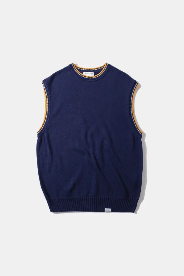 Best Sale Edmmond Studios Sunset Vest Plain Navy