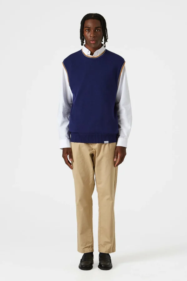Best Sale Edmmond Studios Sunset Vest Plain Navy