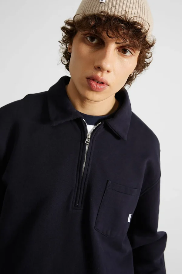 Clearance Edmmond Studios Temple Sw Plain Navy