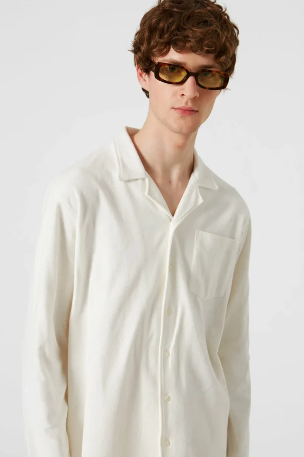 New Edmmond Studios Terry Long Shirt Plain Off White