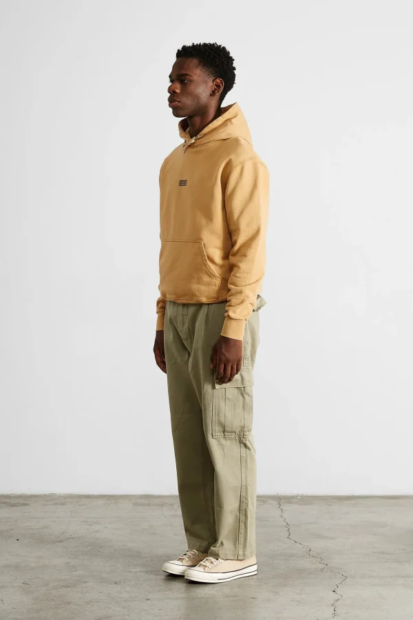 Outlet Edmmond Studios Velo Hoodie Plain Caramel
