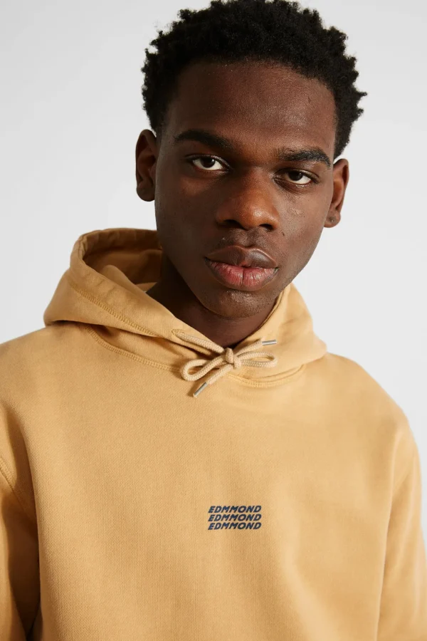 Outlet Edmmond Studios Velo Hoodie Plain Caramel