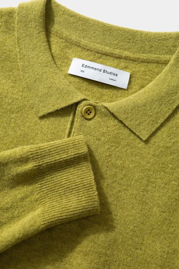 Hot Edmmond Studios Wool Polo Plain Green