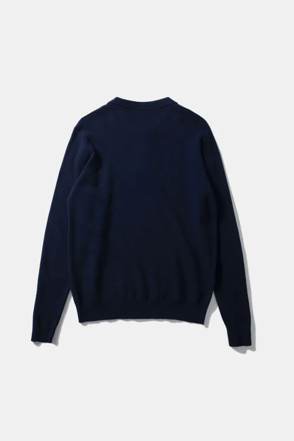Best Sale Edmmond Studios Wool Polo Plain Navy